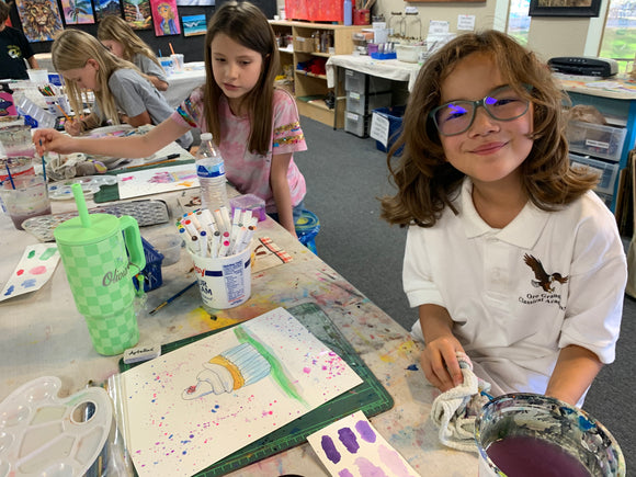 5 Week Art Class Kreative Kids (2nd-4th Grade) Wednesday 3:30-5:30  Sept. 11-Oct 16 ( skipping Oct 9 for fall break)