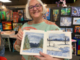 5 week Sketchbook Magic-Art Journal class for Beginners and Intermediates Weds 9-11:30 Feb 25 skip March 12 end April 1