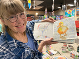 5 week Sketchbook Magic-Art Journal class for Beginners and Intermediates Weds 9-11:30 Feb 25 skip March 12 end April 1
