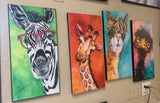 Gertrude the Giraffe 10 x 20 Print