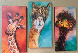 Gertrude the Giraffe 10 x 20 Print