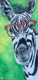 Zola the Zebra 10 x 20 Print