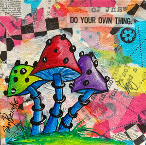 6 x 6 Canvas Collage - Mushroom Magic